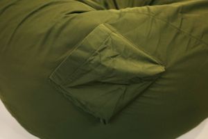 Пуф барбарон LUXE, XL размер, Голяма Круша, за възрастен, Самостоятелен вътрешен калъф, Тъмно Зелен, Текстил