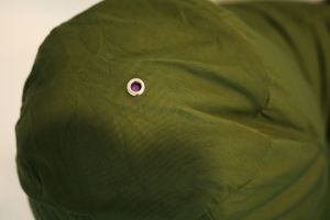 Пуф барбарон LUXE, XL размер, Голяма Круша, за възрастен, Самостоятелен вътрешен калъф, Тъмно Зелен, Текстил