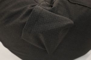 Пуф барбарон LUXE, XL размер, Голяма Круша, за възрастен, Самостоятелен вътрешен калъф, Dark Wool, Италианска Мебелна Дамаска