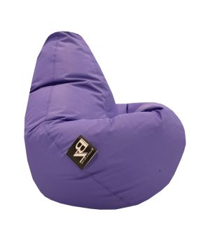 Пуф барбарон LUXE+, XL размер, Голяма Круша, за възрастен, Самостоятелен  вътрешен калъф, Водонепропусклив, Промазка Premium, Purple