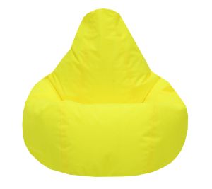 Пуф барбарон LUXE+, XL размер, Голяма Круша, за възрастен, Самостоятелен  вътрешен калъф, Водонепропусклив, Промазка Premium, Fluorescien Yellow