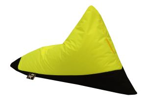 Пуф Пирамида+, XL размер, Свалящ се калъф, Водонепропусклив, Промазка Premium, Fluorescien Yellow