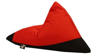 Пуф Пирамида+, XL размер, Свалящ се калъф, Водонепропусклив, Промазка Premium, Red